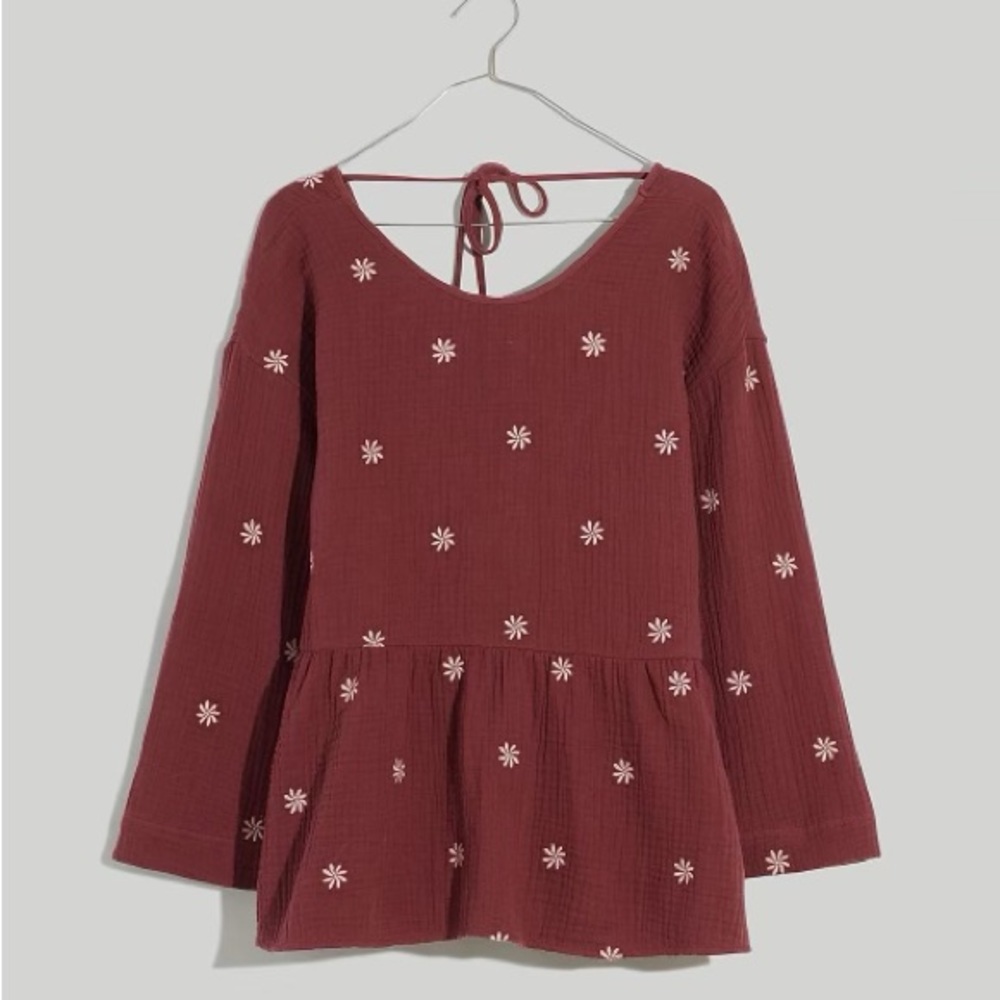 Madewell peplum top